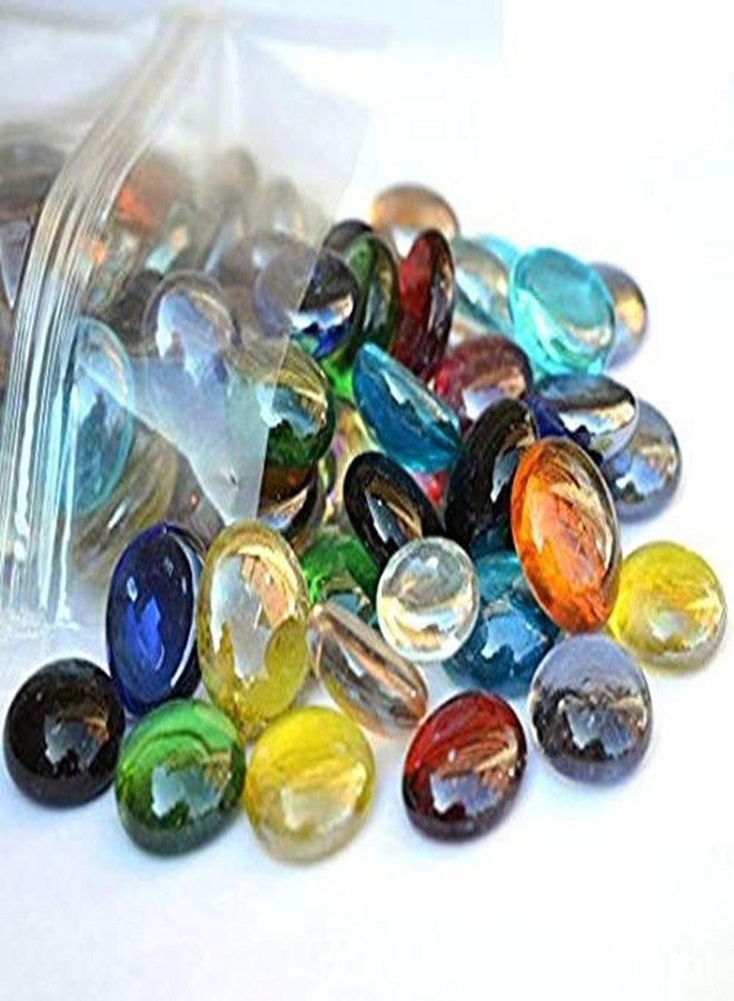 CRYSTA WORLD Marbles, Pebbles, Glass Gems for Vase Fillers, Party Table Scatter, Wedding, Decoration, Aquarium Decor, Crystal Rocks (1 Packet) - Image 4